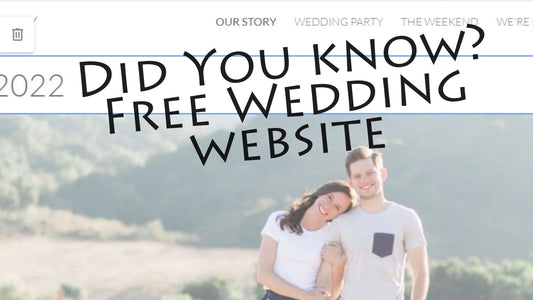 Did You know? FREE Wedding website from Google