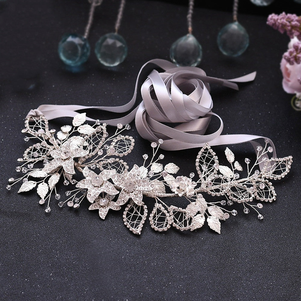 Bride Waist Seal Handmade Belt Rhinestone