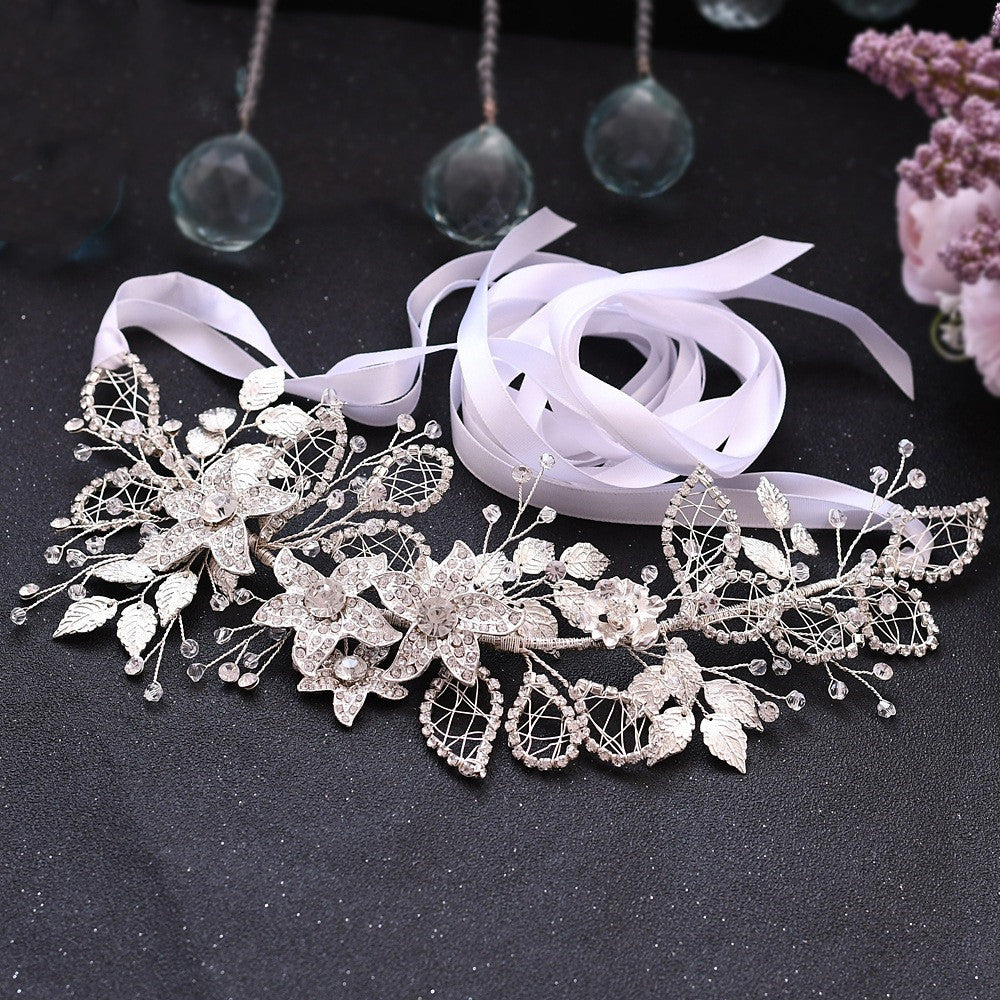 Bride Waist Seal Handmade Belt Rhinestone