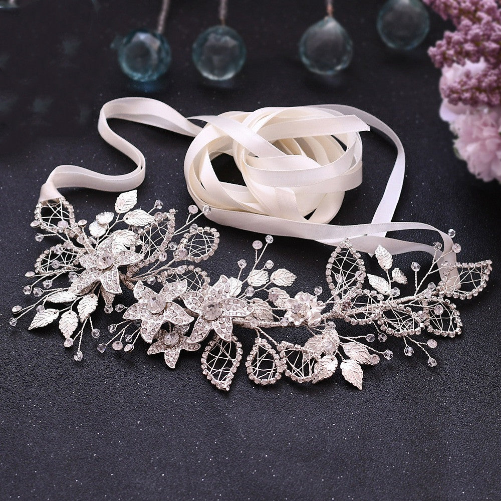Bride Waist Seal Handmade Belt Rhinestone
