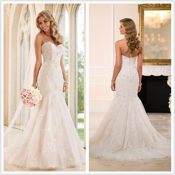chinese dress ladies FENNEL, Lace Crop Top & Low Waist Skirt Wedding Dress Separates – Larimeloom main image 1