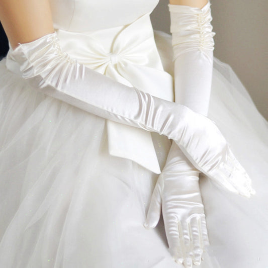 Satin Wedding Gloves